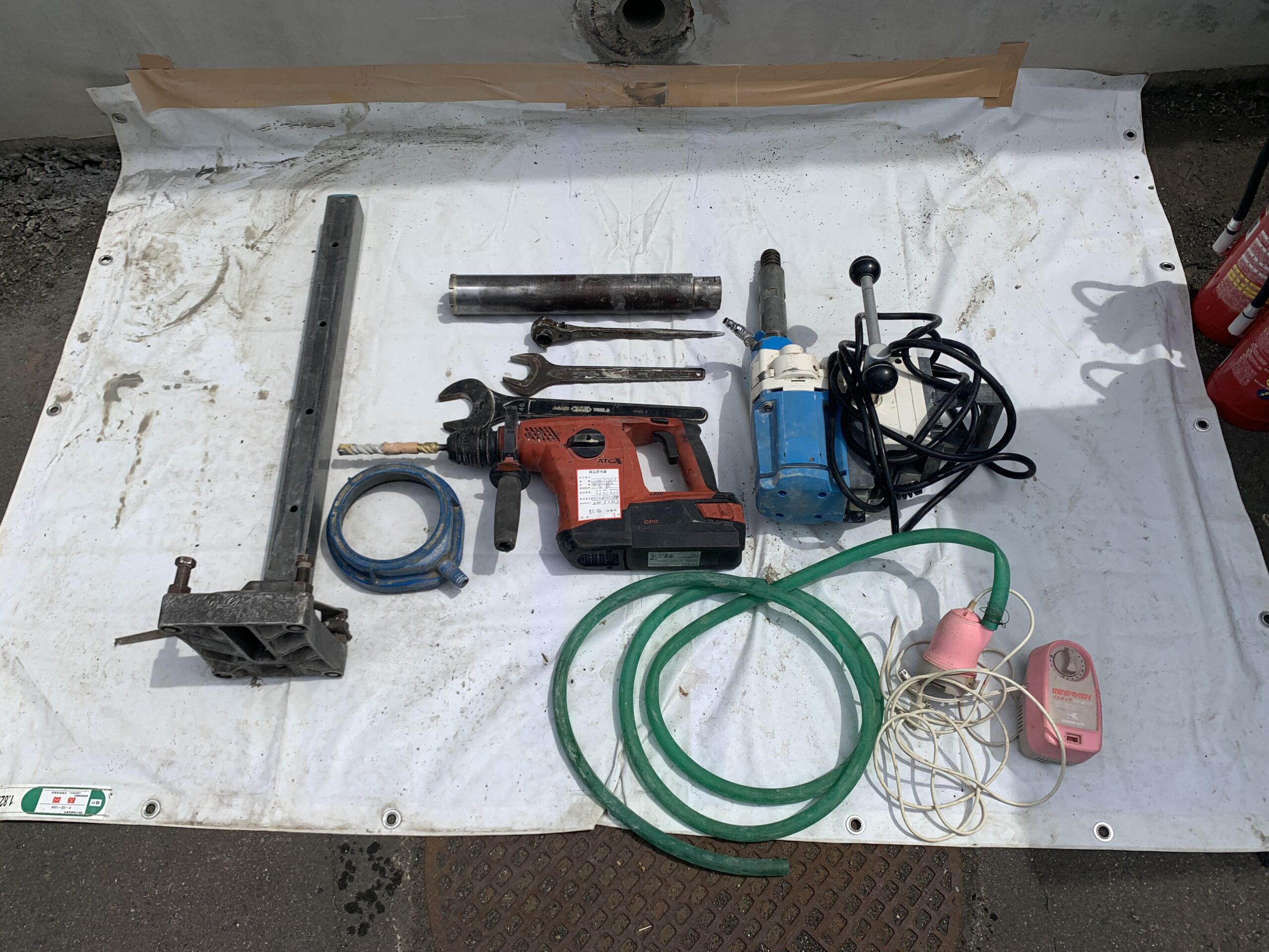 コア抜き工事🔧🧱🔨🧰