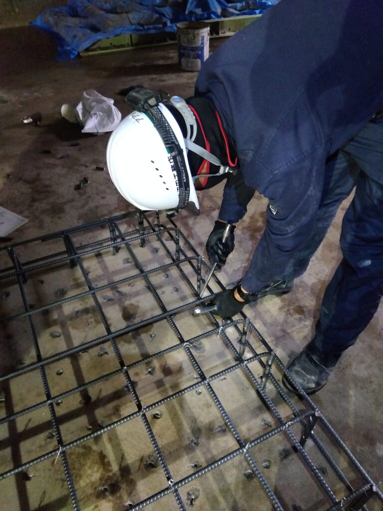 ポンプ場の作業風景